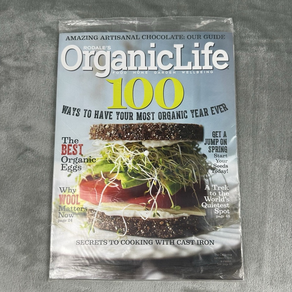 Rodale's Organic Life Magazine January / February 2016 Winter Eggs Wool NEW
